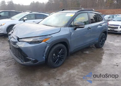 2024 Toyota Corolla Cross Hybrid Nightshade Edition from USA, damaged, VIN 7MUFBABG2RV031027